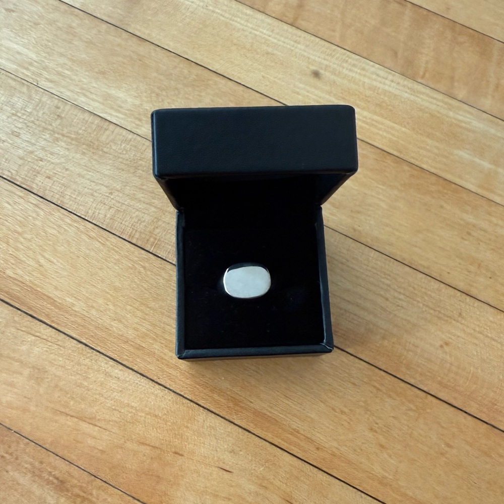 Nialaya Rectangle Sterling Silver Signet Ring